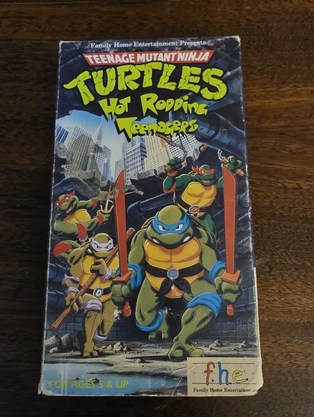 Teenage Mutant Ninja Turtles Hot Rodding Teenagers VHS FHE 1987